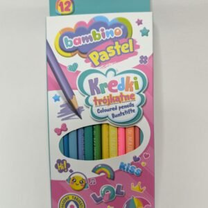 Kredki trójkątne Pastel 12 kolorów