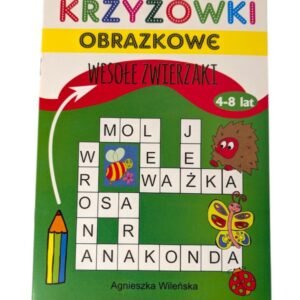Krzyżówki obrazkowe. Wesołe zwierzaki.