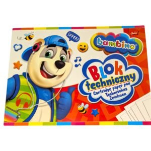 Blok techniczny biały A4 - Bambino