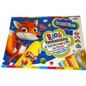 Blok techniczny kolorowy A3 - Bambino