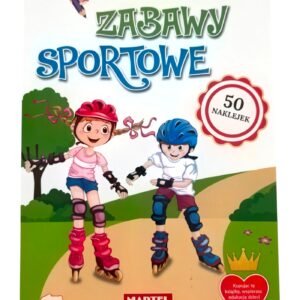 Kolorowanka z naklejkami. Zabawy sportowe