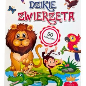 Kolorowanka z naklejkami. Dzikie zwierzęta.