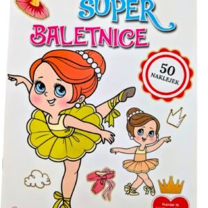 Kolorowanka z naklejkami. Super baletnice.